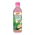 OKF Aloe Drink Peach 16.9oz bottle