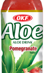 OKF Aloe Drink Pomegranate 16.9oz bottle